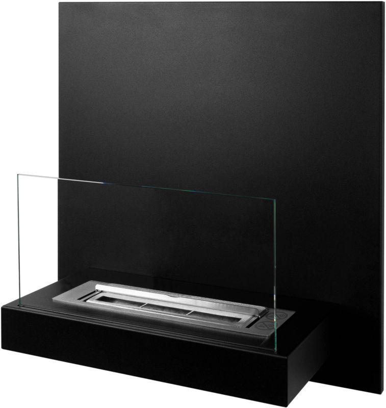 Væghængt Biopejs Board 45x47 cm Sort 2 kW
