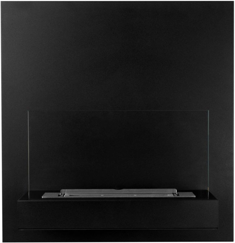 Væghængt Biopejs Board 45x47 cm Sort 2 kW