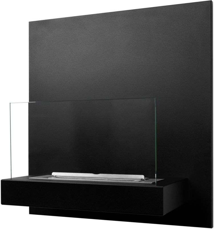 Væghængt Biopejs Board 45x47 cm Sort 2 kW