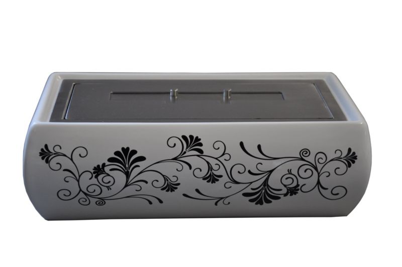 Fritstående Biokamin Keramisk 32x16 cm Hvid