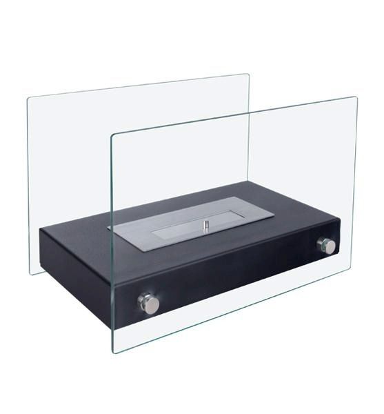 Fritstående Biopejs Atena Mini 39x23,4 cm Sort
