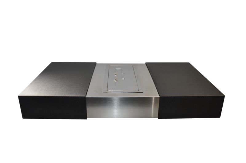 Fritstående Biopejs Narcyz 62x35 cm Sort 5903206056534