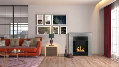 Biokamin med portal Concrete Loft