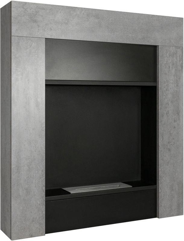 Biokamin med portal Concrete Loft