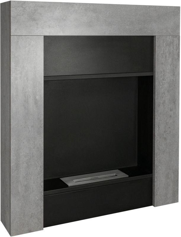Biokamin med portal Concrete Loft