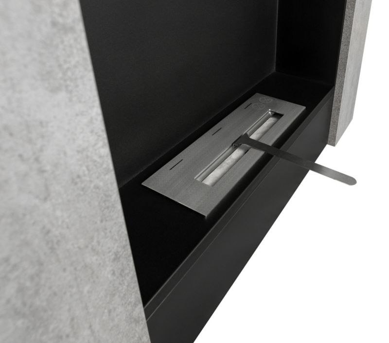 Biokamin med portal Concrete Loft