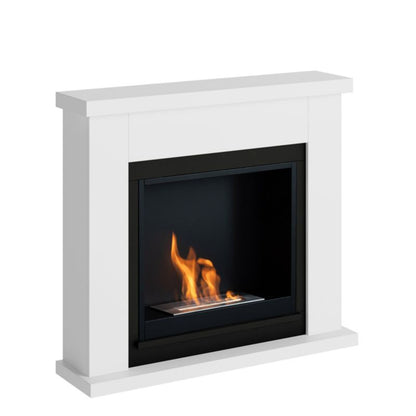 Biokamin Frode 99x88,3 cm Hvid MDF