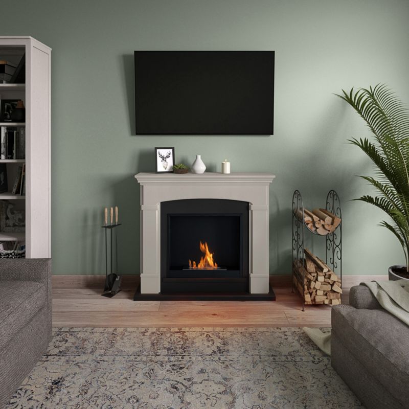 Biokamin Helmi 107x95 cm Creme MDF