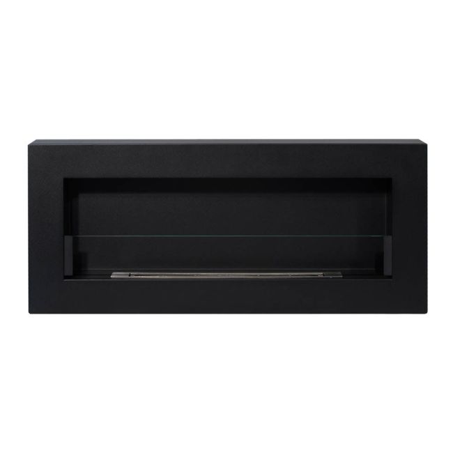 Vægmonteret biopejs Box med glas 900 x 400 mm sort