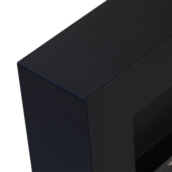 Vægmonteret biopejs Box med glas 900 x 400 mm sort