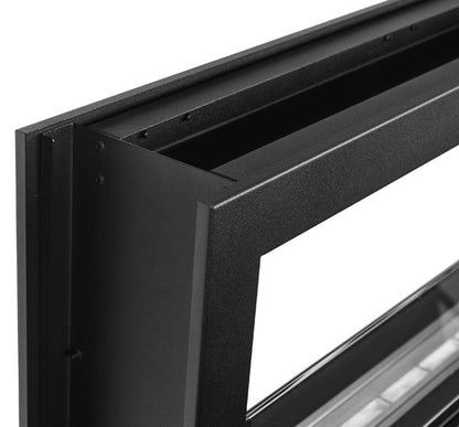 Gennemgående Biopejs Dual 90 cm Sort med Glas