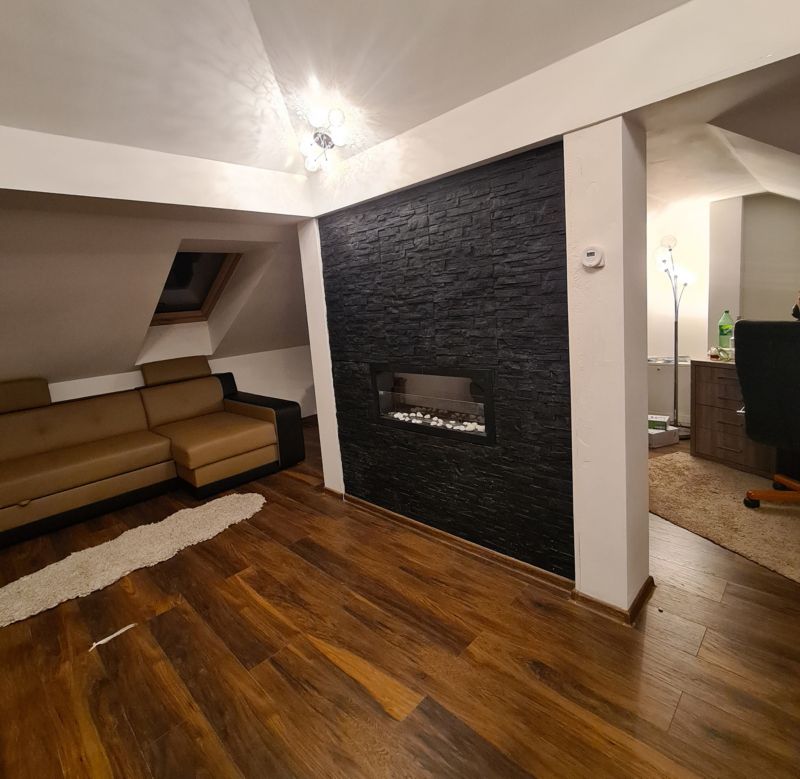 Gennemgående Biopejs Dual 90 cm Sort med Glas