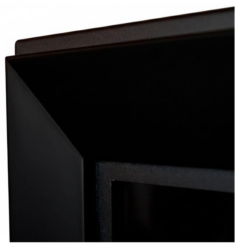 Biopejs FRAME 180 cm Sort med Glas