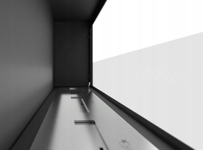 Biopejs FRAME 180 cm Sort med Glas