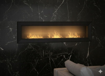 Biopejs FRAME 180 cm Sort med Glas