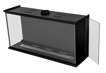 Hjørne Biokompas 100x30x50 cm Dobbelsidet med Glas