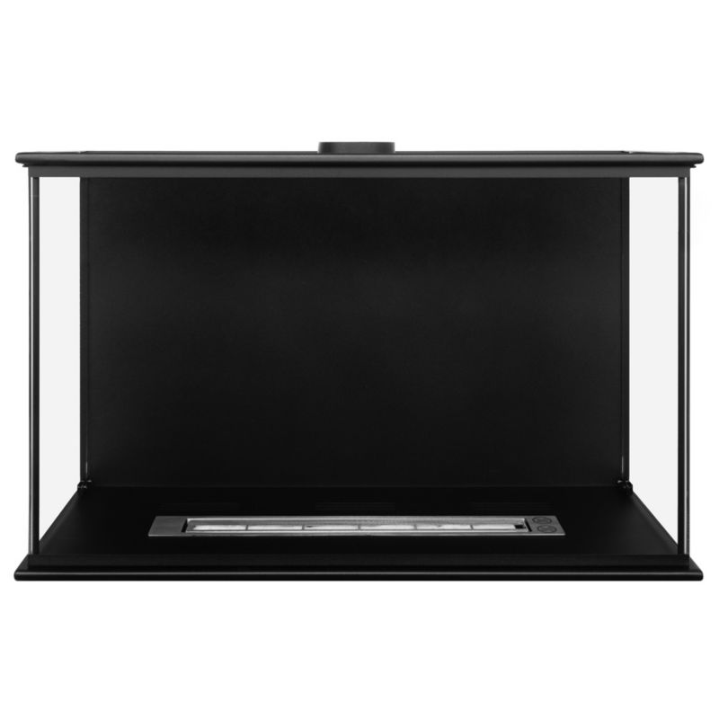 Hjørne Biokamin 80x50 cm Dobbelsidet med Glas 5906213201010