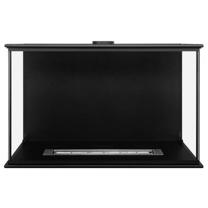 Hjørne Biokamin 80x50 cm Dobbelsidet med Glas 5906213201010