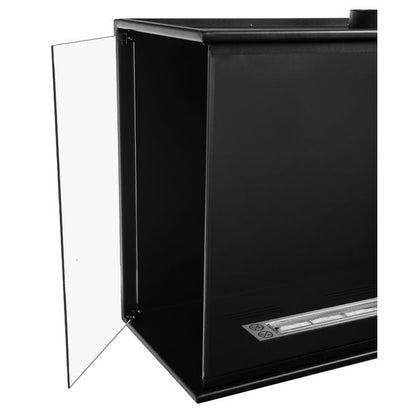 Hjørne Biokamin 80x50 cm Dobbelsidet med Glas 5906213201010