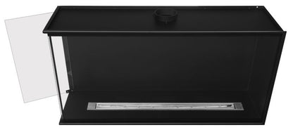 Hjørnebiopejs Venstre 100x50 cm med Glas