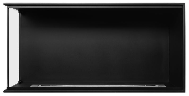 Hjørnebiopejs Venstre 100x50 cm med Glas