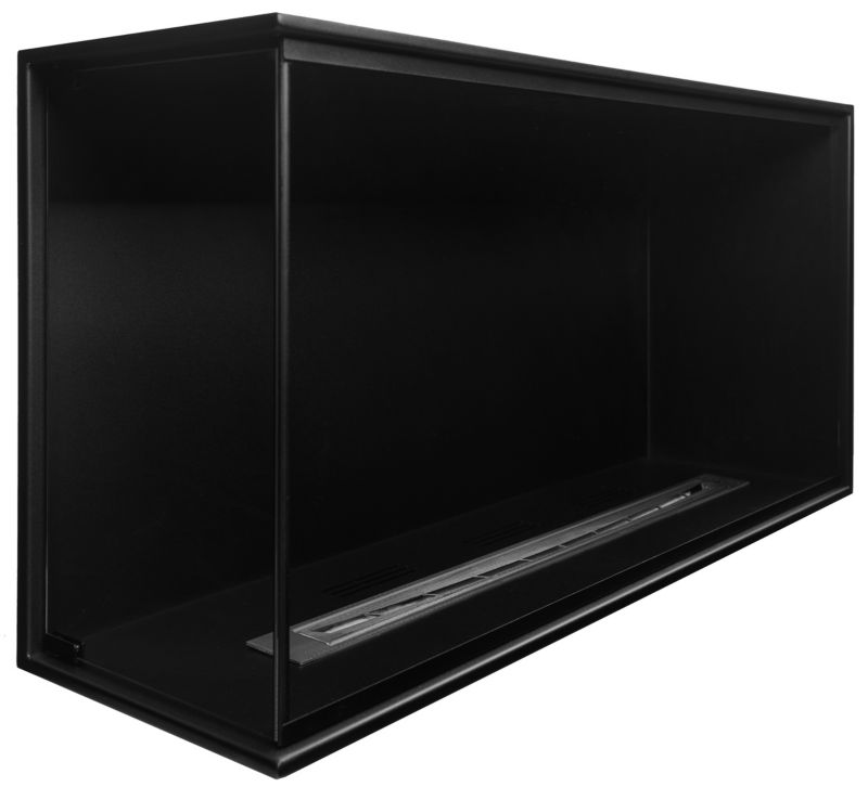 Hjørnebiopejs Venstre 100x50 cm med Glas