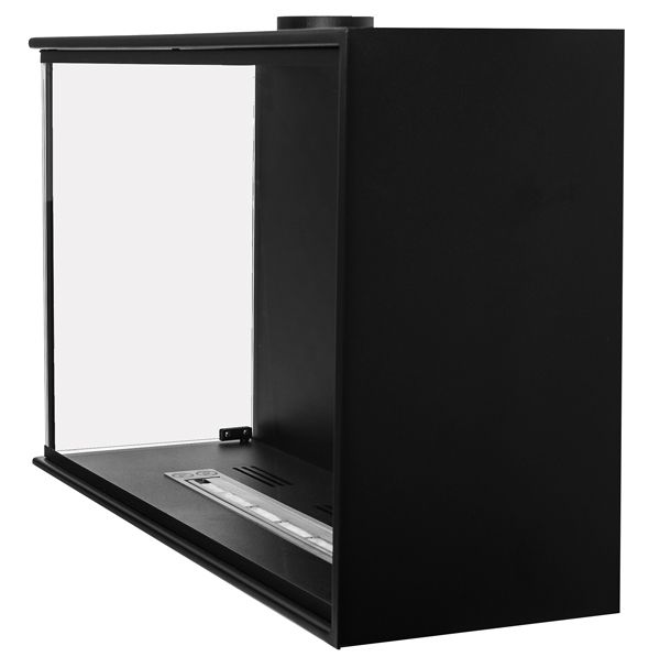 Hjørne Biokamin Venstre 80 cm med Glas | 5906213201003