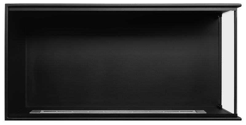 Hjørnebiokamin Højre 100x50 cm med Glas | 5906213201041