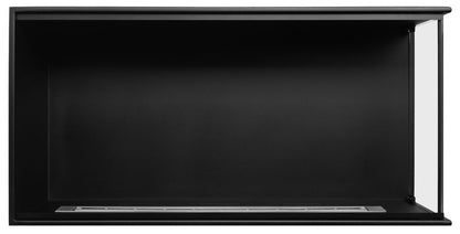 Hjørnebiokamin Højre 100x50 cm med Glas | 5906213201041