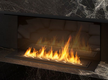 Biopejs Brænder til Indbygning 100 cm Sort