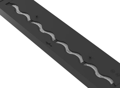 Biopejs Brænder til Indbygning 80 cm Sort