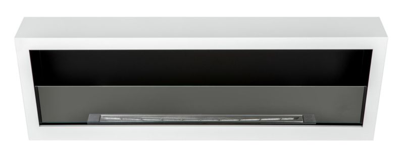 Væghængt Biopejs 120x41 cm Hvid med Glas