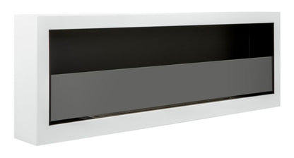 Væghængt Biopejs 120x41 cm Hvid med Glas