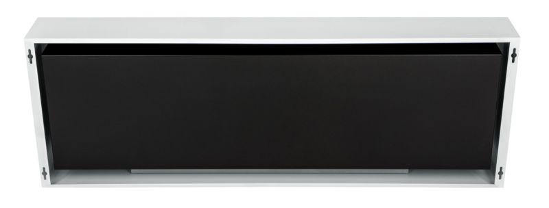 Væghængt Biopejs 120x41 cm Hvid med Glas