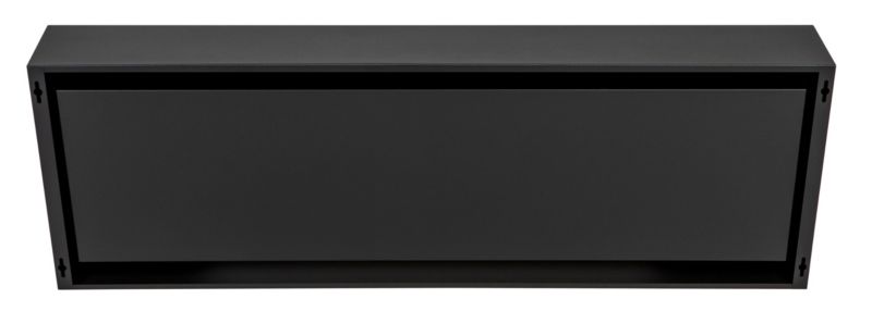 Væghængt Biopejs 120x41 cm Sort med Glas