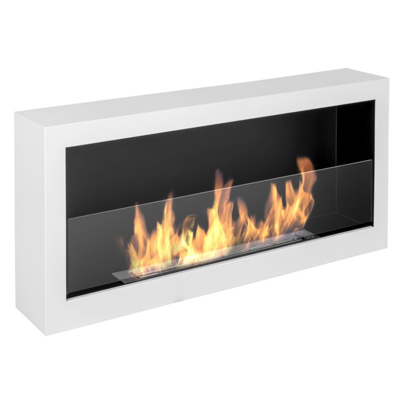 Væghængt Biopejs S-Line BOX 90 cm Hvid med Glas
