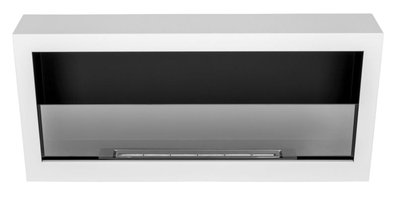 Væghængt Biopejs S-Line BOX 90 cm Hvid med Glas