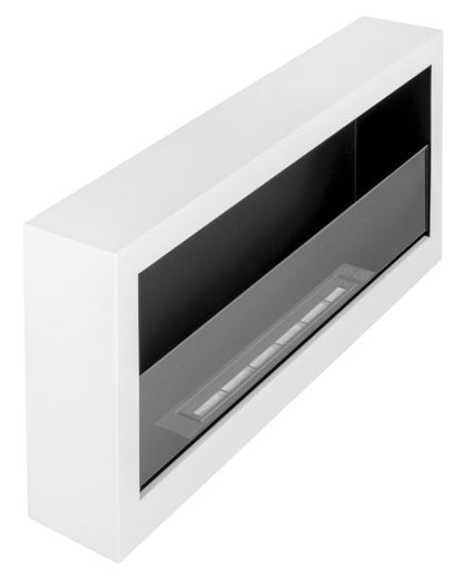 Væghængt Biopejs S-Line BOX 90 cm Hvid med Glas