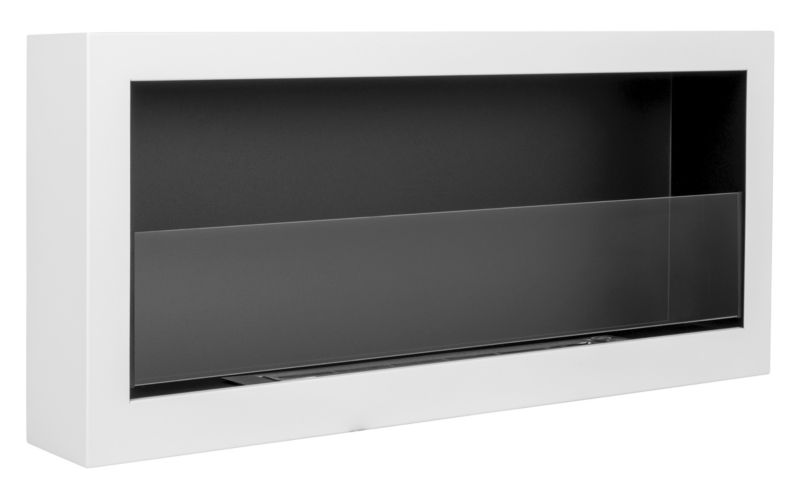 Væghængt Biopejs S-Line BOX 90 cm Hvid med Glas