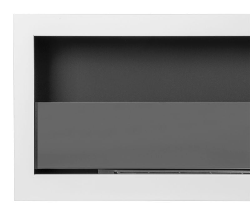 Væghængt Biopejs S-Line BOX 90 cm Hvid med Glas