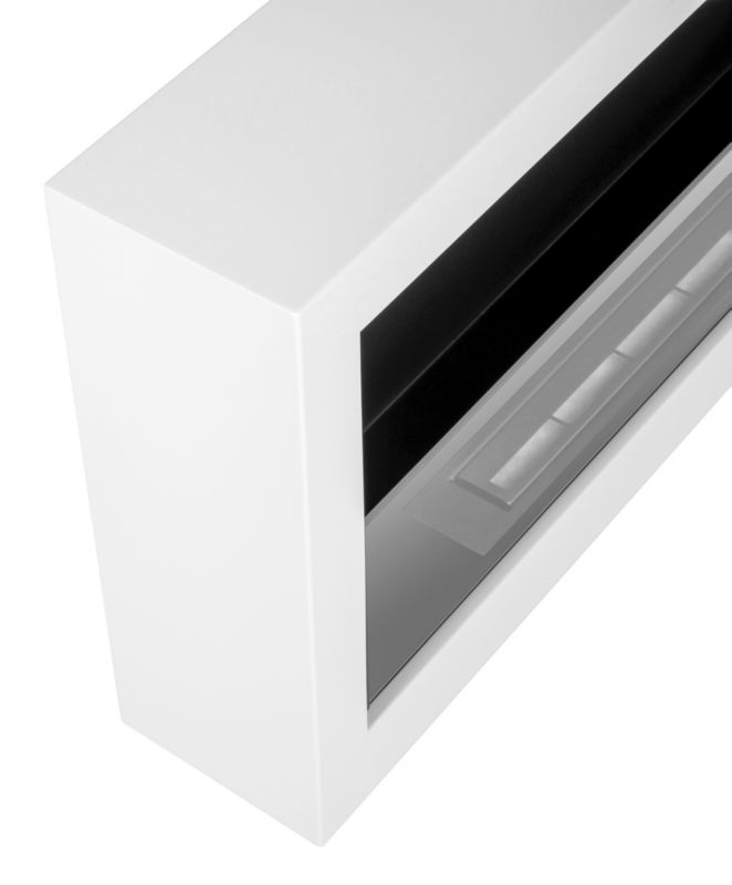 Væghængt Biopejs S-Line BOX 90 cm Hvid med Glas