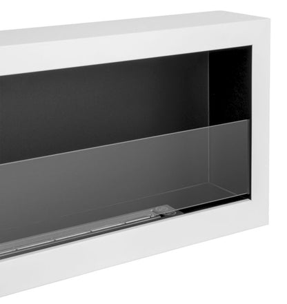 Væghængt Biopejs S-Line BOX 90 cm Hvid med Glas
