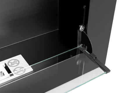 Væghængt Biopejs SLIM 90x40 cm Sort Mat med Glas