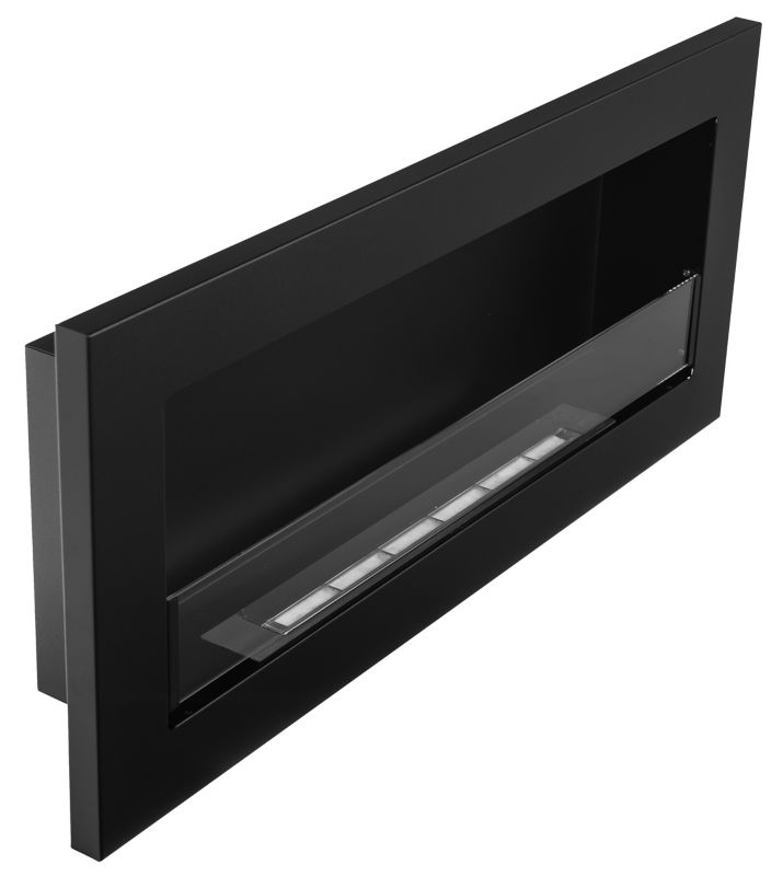 Væghængt Biopejs SLIM 90x40 cm Sort Mat med Glas