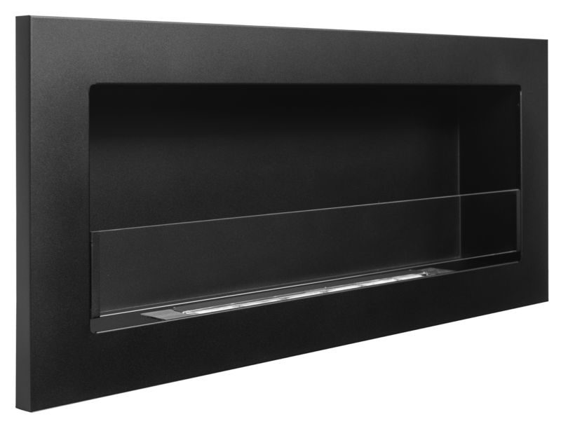 Væghængt Biopejs SLIM 90x40 cm Sort Mat med Glas
