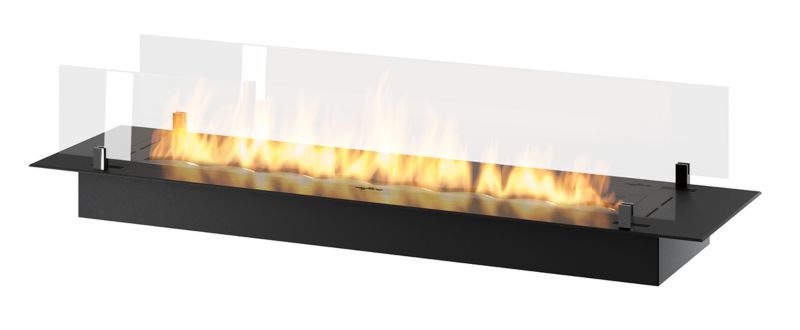 Biopejs Indbygning Insert SLIM 120 cm Sort