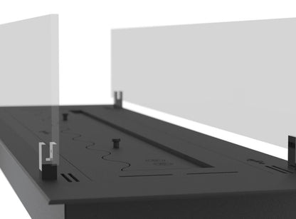 Biopejs Indbygning Insert SLIM 120 cm Sort