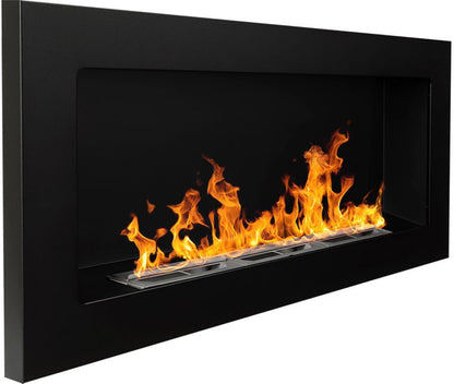 Biokamin med aromaterapifunktion 900 x 400 mm mat-sort