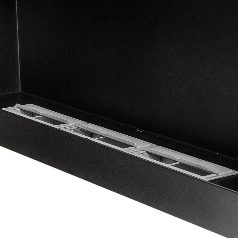 Biokamin 90x40 cm med Aromaterapi Sort