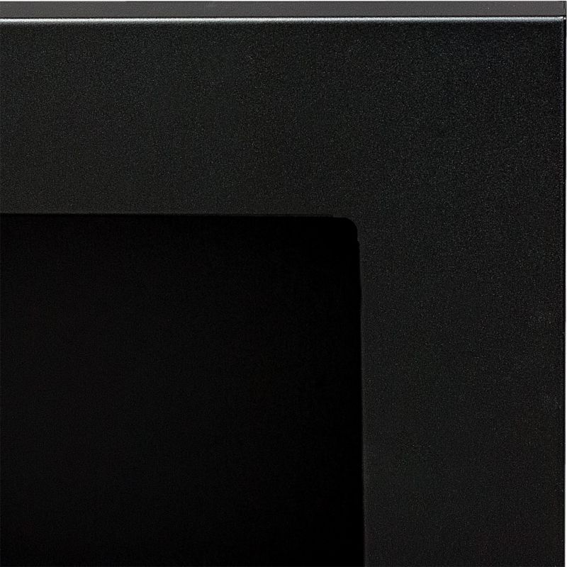 Biokamin 90x40 cm med Aromaterapi Sort